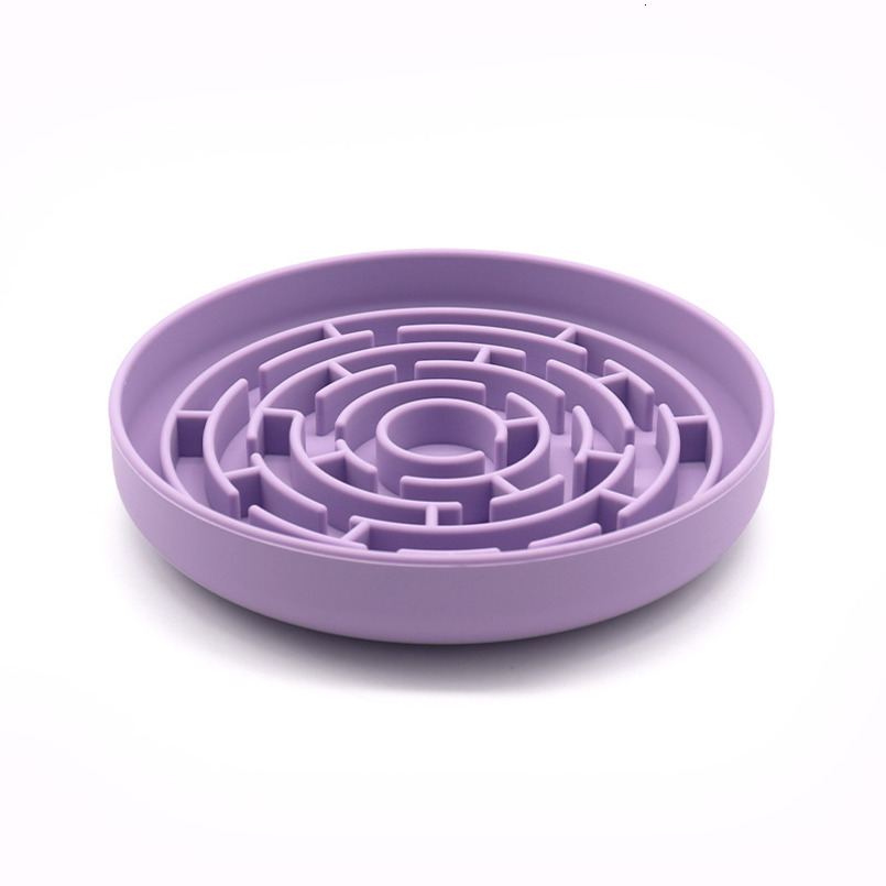 Slow Feeder Dog Bowls Silicone Pet Slow Feeder Anti-Spill Cat Bowl With Octopus Suction Cup Food Utensils Dog Supplies Enrichment Toys Dog Toys To Kee