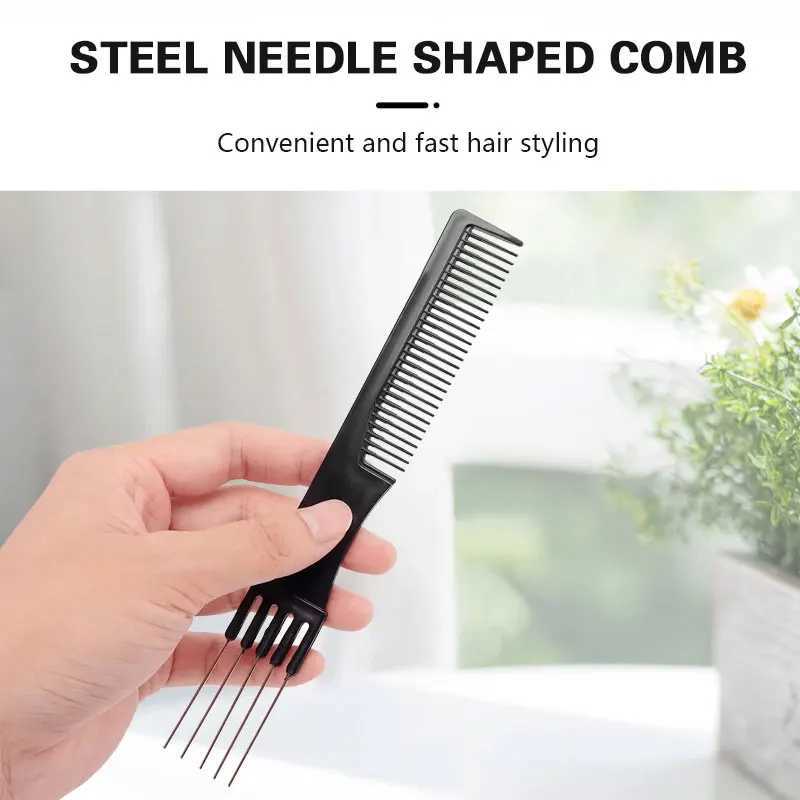 10Pcs Hair Comb Hairdresser Brush Black Plastic Hairbrush Hair Styling Tail Comb Mini Salon Hair Tools R250526
