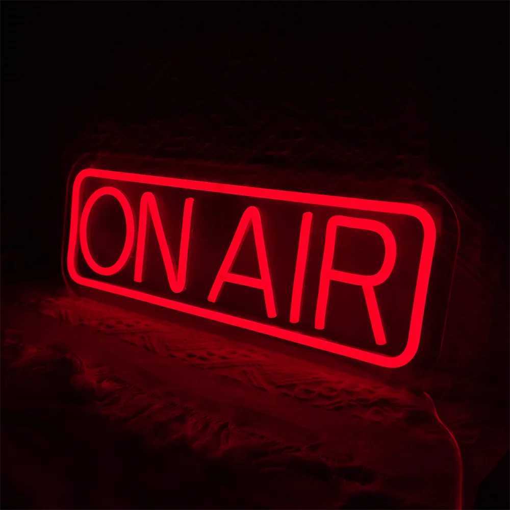 ON AIR Neon Sign Personalized Studio Live Decorative Lights Streaming Recording Signs Art Wall Decor for Live on Air LED Lamp W250526
