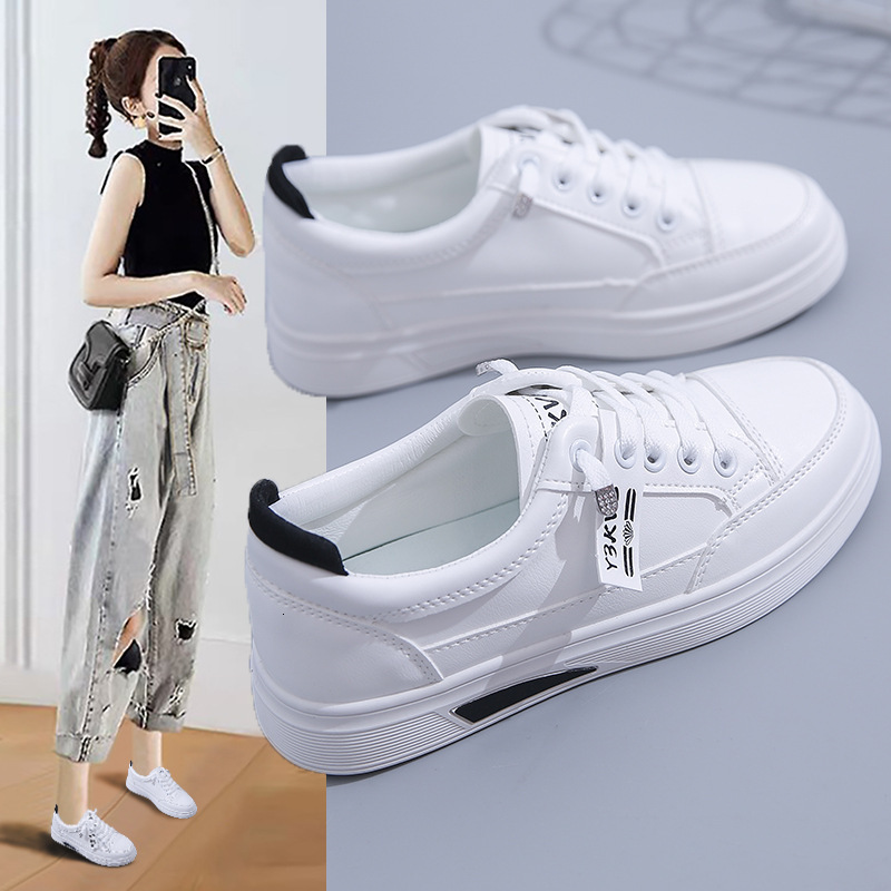 Ddmytiger Ddmytiger White Spring Autumn Women S Korean Edition Ins Low Top For Breathable Thick Bottom Casual Single Shoes D Outdoor Outdoor Shoes