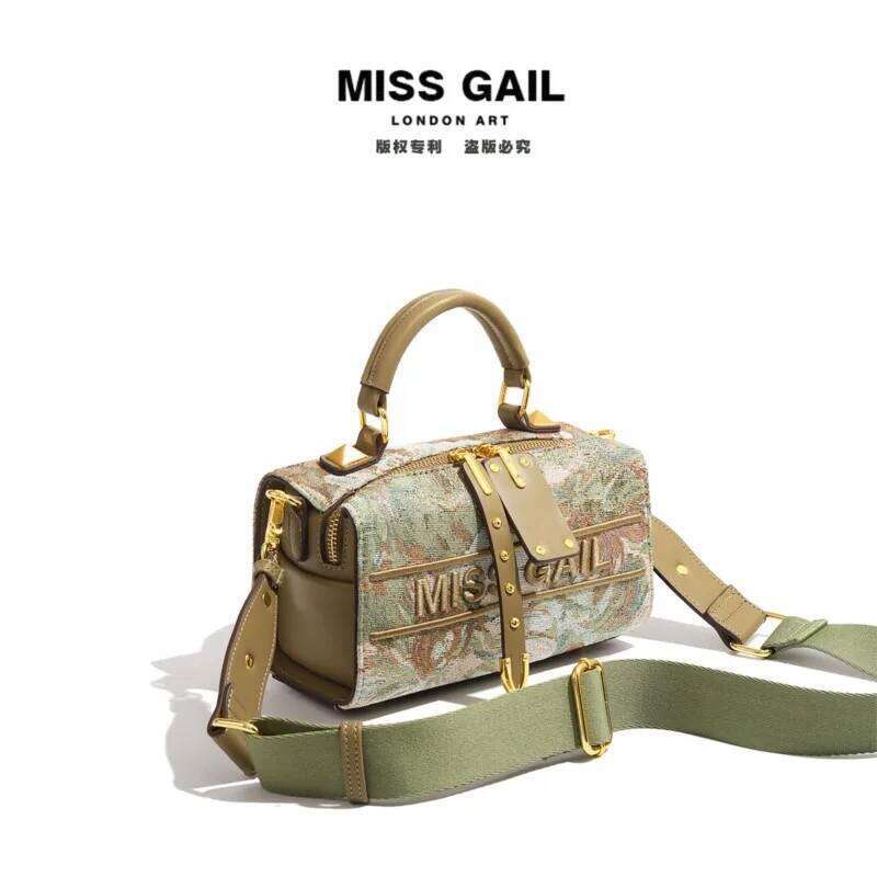 Light brand women's handbag 2025 new embroidered Boston versatile high-end lightweight single shoulder crossbody pillow