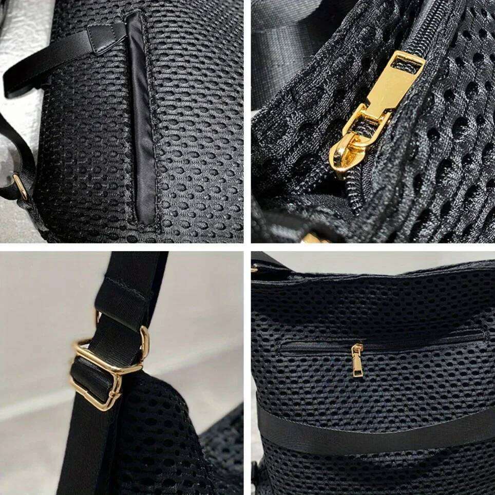 Women's Bags Designer Women's Multifunctional Oxford Cloth Fashion Mesh Shoulder Large Capacity Leisure Messenger Bag