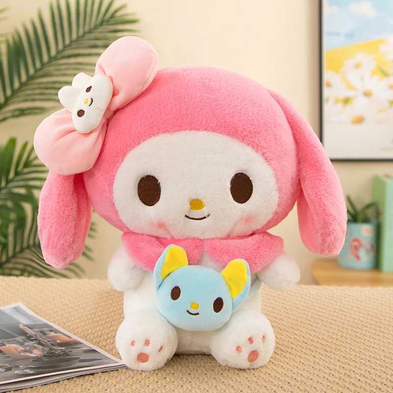 40/50cm Sanrio Kuromi My Melody Cinnamoroll Plush Dolls kawaii Soft Stuffed Pillow Anime Figure Cartoon Decor Kids Toys Giftsw250526