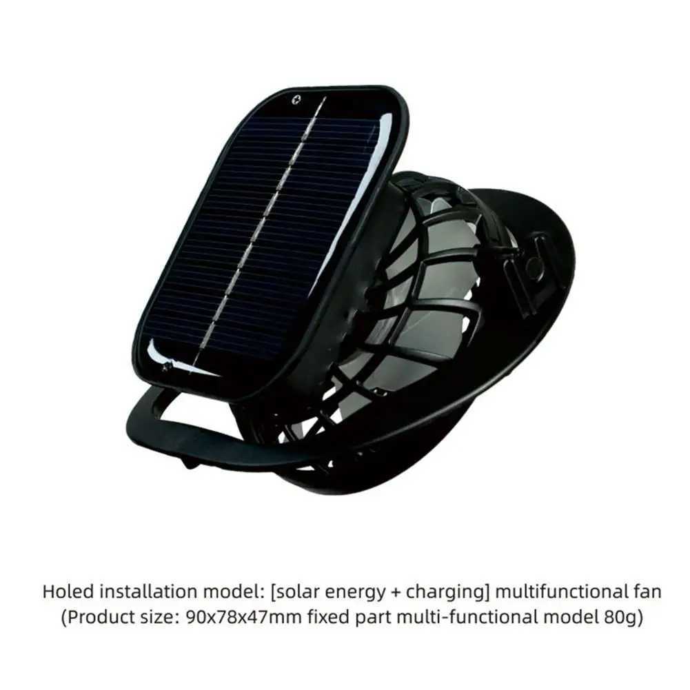 For Outdoor Camping Fishing Hiking Sunscreen Fisherman Hat Solar Fan Cap Portable Solar Charging Cap with Fan Suitable z250526LLTR