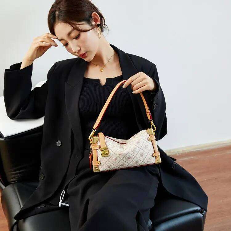 2025 Summer Box - Women's Universal Zipper Shoulder Bag, Structured Crossbody Purse for Casual & Office Baby Bag Organizer