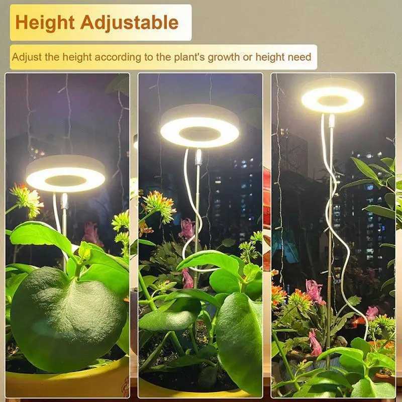 Full Spectrum Grow Light Long-lasting Greenhouse Fill Lamp LED Full Spectrum Grow Lights For Indoor Plants With 360 RotationXJ250526
