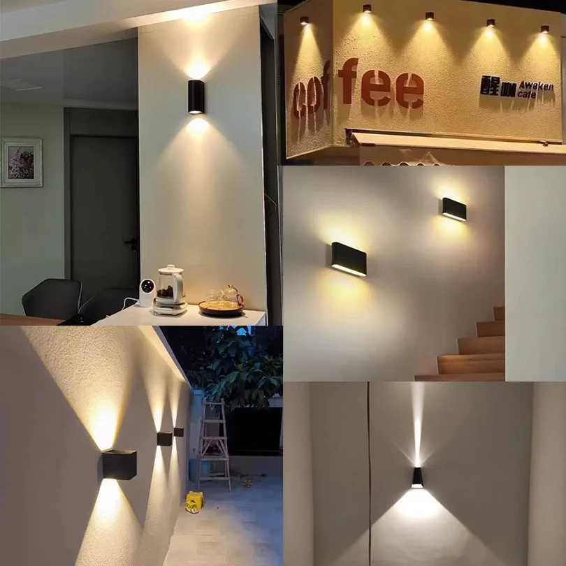 LED Outdoor Wall Lights Exterior Wall Sconce IP66 Waterproof LED Sconce Lamp for Porch Front Door Garden Wall LampXJ250526