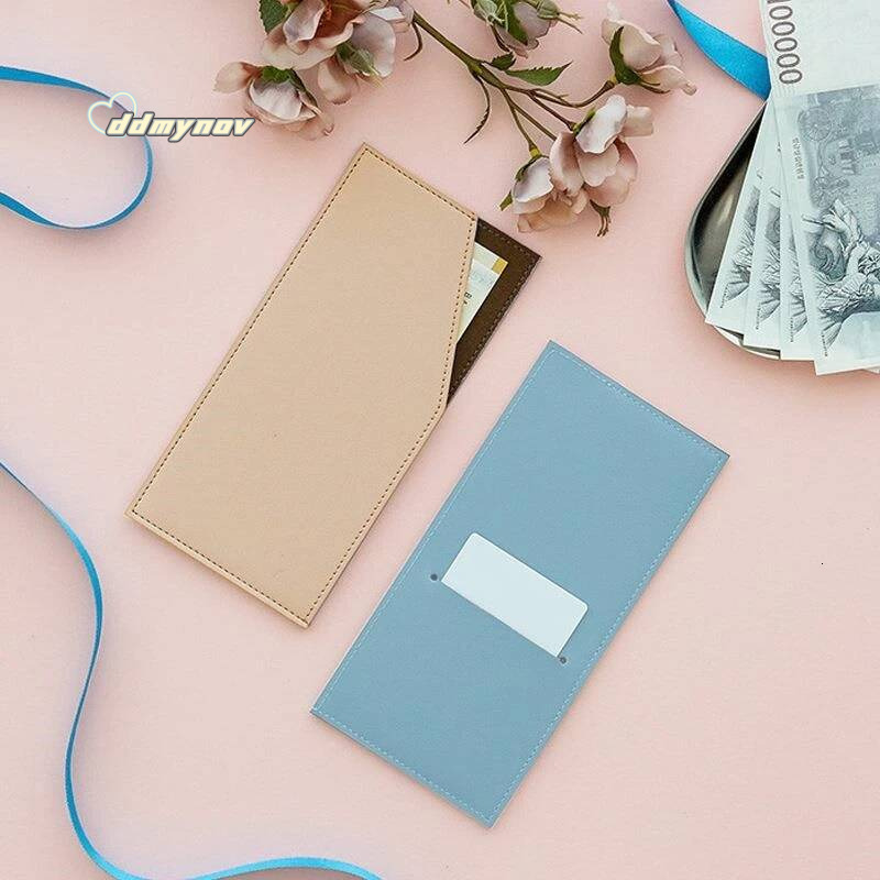 Envelope Wallet PU Leather Outdoor Portable Money Pouch Women Men Pocket Coin Purse Clutch Bag Card Holder ddmynov