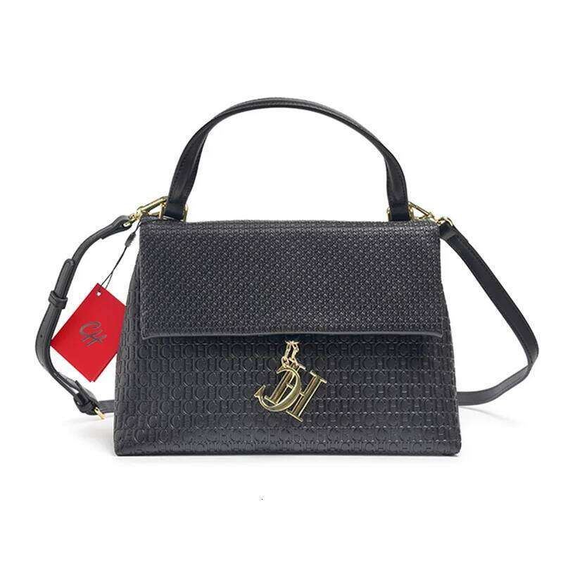 Crossbody Design Letters Pendant Handbag Elegant Fashion Women's Bag Interior Compartment Decoration Peplum