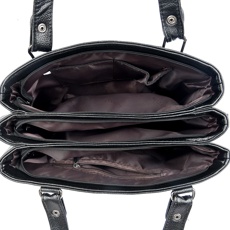 Free Shipping Designer Bag Women's Handbag 2025 New Simple And Fashionable Shoulder Multi-layer Large Capacity Bag Women's Hand-held Crossbo