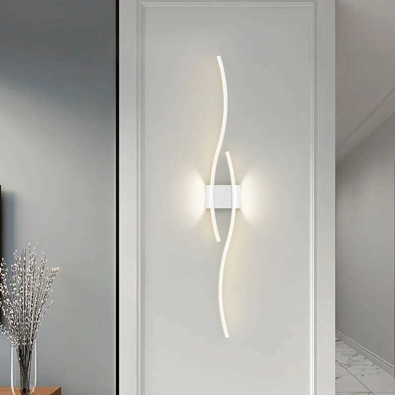 Indoor LED Wall Lights Wall Lamps for Bedroom Bedside Wall Sconces Black Gold White Indoor Lighting for Corridor Aisle BalconyXJ250526