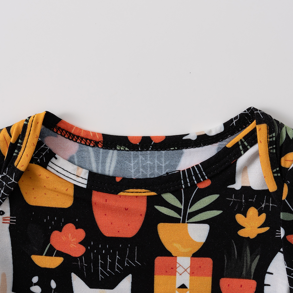 Wholesale Soft Cotton Baby Cute Pattern Animal Bodysuits Newborn Short Sleeve Baby Bodysuits Boys and Girls Bodysuits