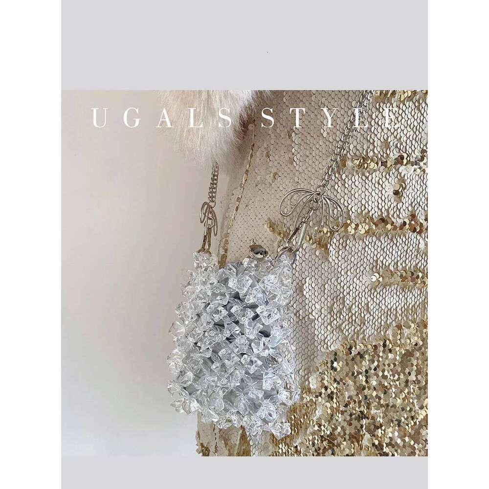 Dia Purses And Handbags Bags For Women Crystal Bucket Clutch Purse Evening Banquet Rhinestone Shoulder Bag