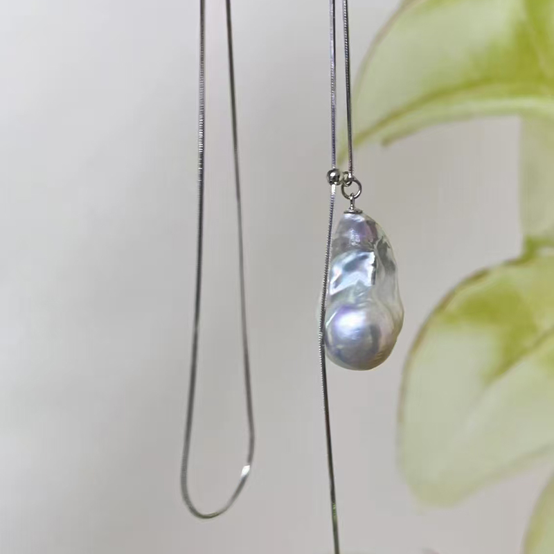 Handcrafted Womens 14k Yellow Gold Plate Pearls Necklace Elegant Everyday Accessory