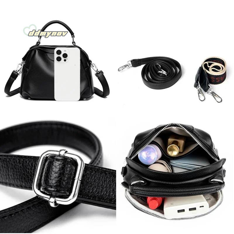 High Quality Soft Leather Tote Fashion Women Shoulder Messenger Large Capacity Wear-resistant Bag Handbag Sac ddmynov