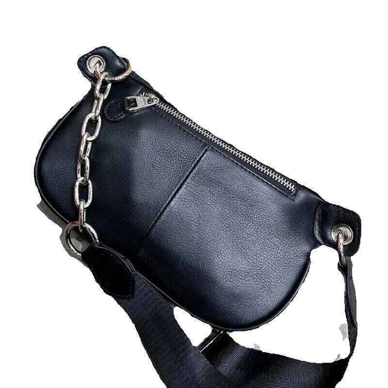 Designer Luxury Designer Luxury Natural Crossbody For Women Real Genuine Leather Shoulder Bag Vintage Solid Color Designer Female Travel Chest Bags