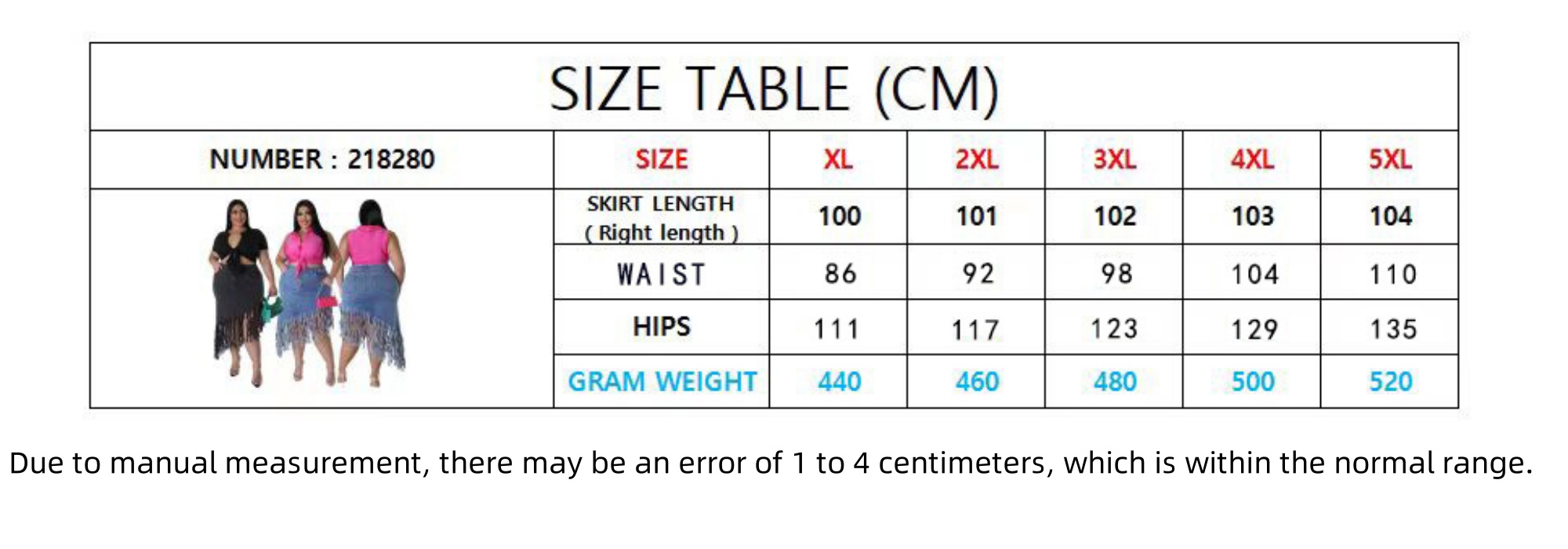 Plus-size Denim Skirt And Fringe Cross-border European And American Womens Summer New style