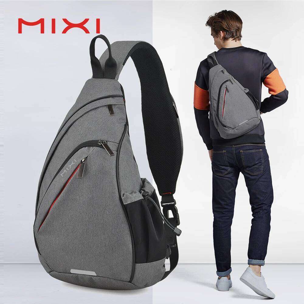 Women's Bags Designer Mixi Men One Shoulder Backpack Women Sling Crossbody USB Boys Cycling Sports Travel Versatile Fashion Bag Student School