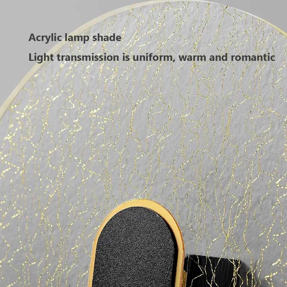 Nordic LED Wall Lamp Creative wall Sconce Acrylic Lampshade For Bedroom Stairway Wall Light LED Bedside Decorative LampXJ250526