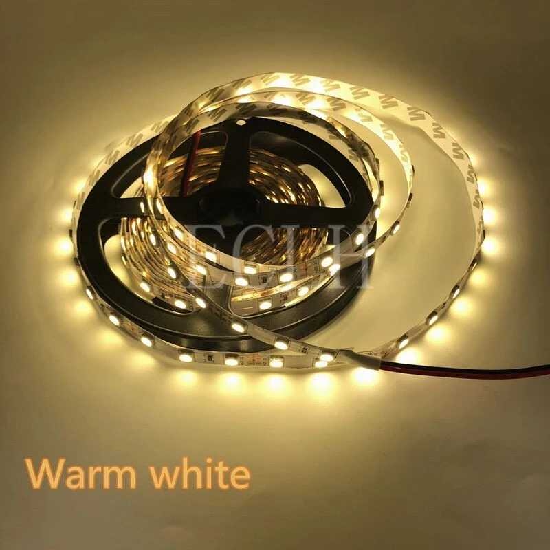5M 2835 RGB LED Strip Light 300 LEDs DC 12V Red Green Blue Warm White Cool White Flexible SMD 2835 LED Diode Ribbon Tape Lamp W250526