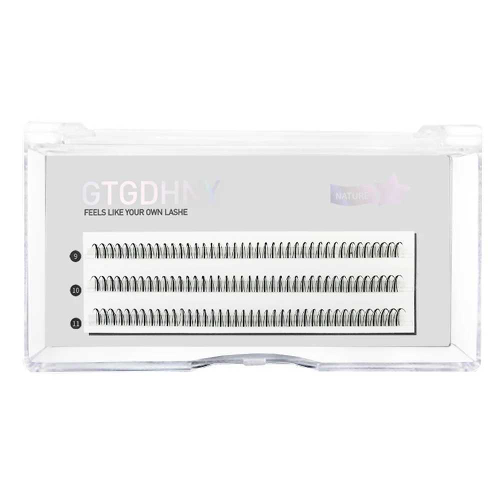 DIY A/M Shape Spikes Cluster Eyelash Extension Fish Tail Mix 3D Heat Bonded False Lashes Individual Makeup Natural Premade Fan z250526E1N6