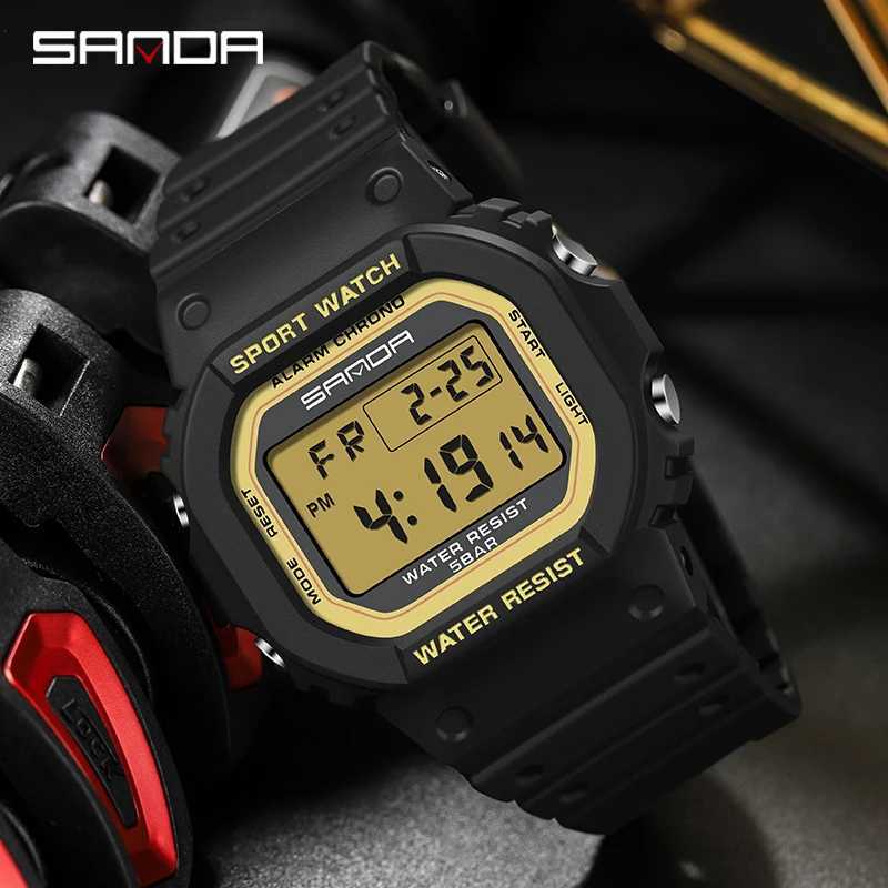 SANDA Fashion Top Brand G Style Digital Mens Watch Luxury Military Sport Waterproof Alarm Stopwatch Clock Men Relogio Masculino M250526
