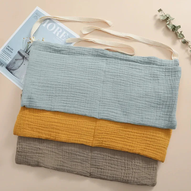 Baby Crib Organizer MultiPurpose Bed Storage Bag 2 Pockets Bedside Hanging Diaper Nursery for Diapers Toys Clothing 250517z