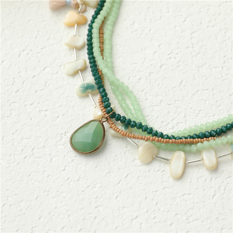 Multi layer Qingjio necklace, simple temperament hoodie sweater