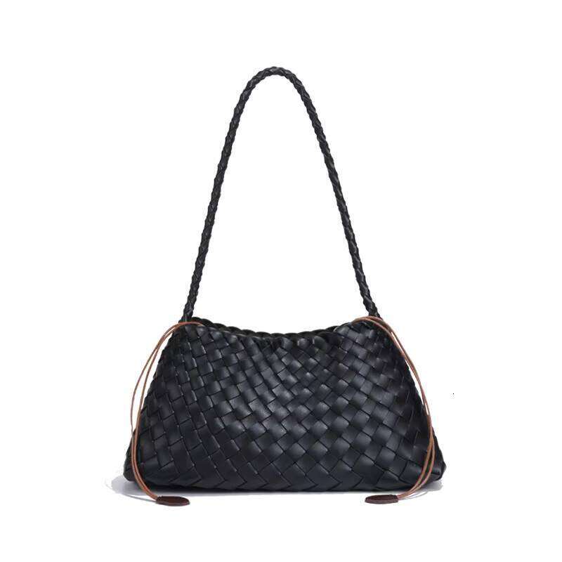 Women's handbag brand 2025 new diagonal French ins style handmade woven shoulder hand-held small square bag