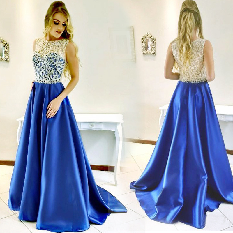 New womens autumn round neck sleeveless dress slim fit dress