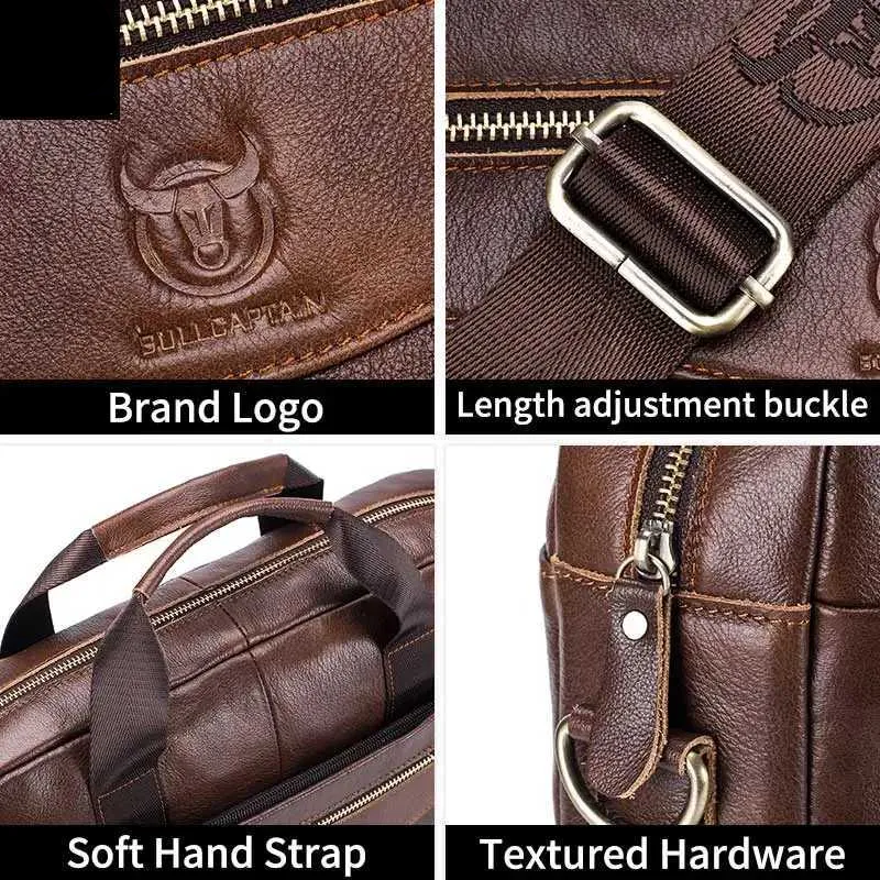 shoulder messenger bag mens 14 inch notebook bag mens business handbag Z250220