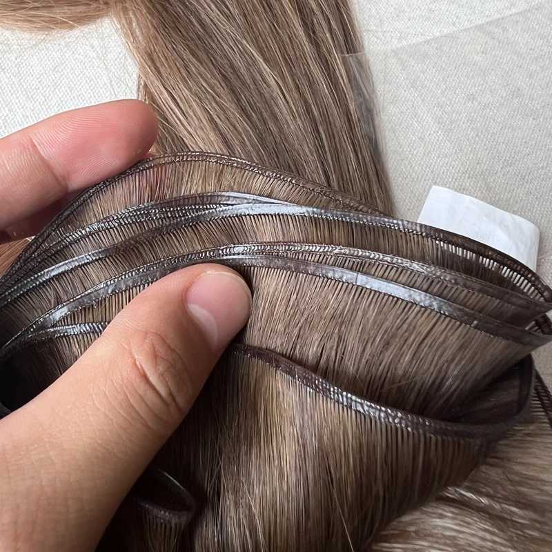 50g/pcs Genius Weft Straight Invisible Burmese Hair Extensions 14-30inch Remy Hair Bundles For Women Hair Weaves S25526
