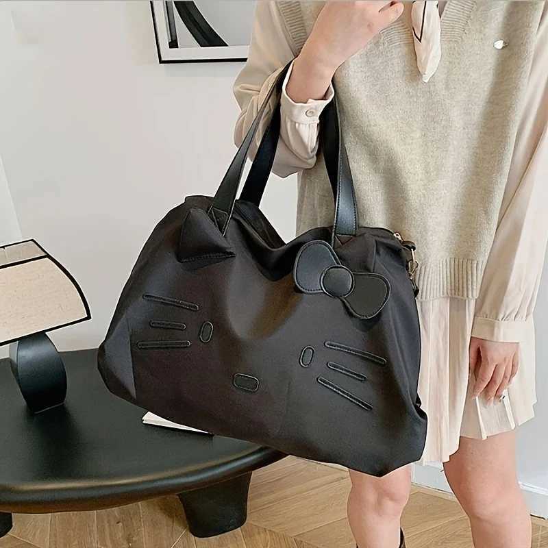 Sanrio 1PC large capacity short trip bag KT business trip luggage bag leisure Tote bag shoulder bag can set trolley bag handbagw250620