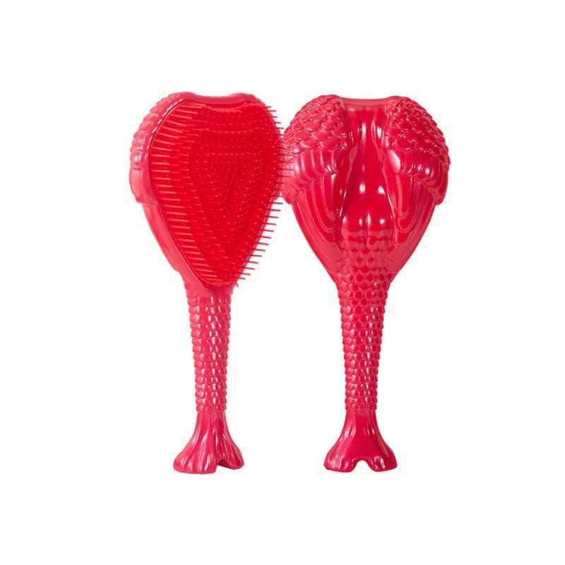 Angel Wing Long handle Hair Comb Magic Detangling Hair Brush Detangler Anti-static Soft teeth Protect scalp Wet dry adapt R250526