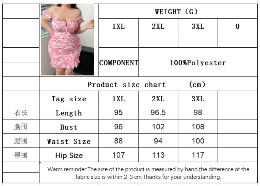 Plus size Dresses Sexy one shoulder floral pink pleated dress New spring summer style strapless design bodycon short skirt XL-XXXL