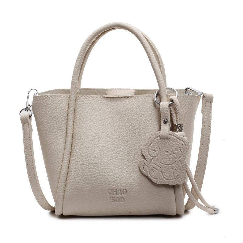 New Korean Style Handheld Basket for Women, Niche Versatile Soft Leather Crossbody Bag, Daily Commuter Simple Shoulder Bag