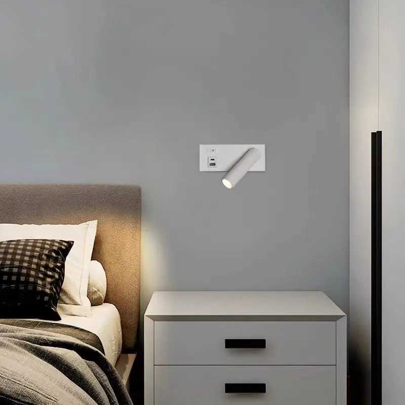 USB Charging Type-C Rotating Surface Mounted Reading Wall Light Lamp LED 5W Spot Downlight Ceiling Bedroom Hotel Study AC85-230VXJ250526
