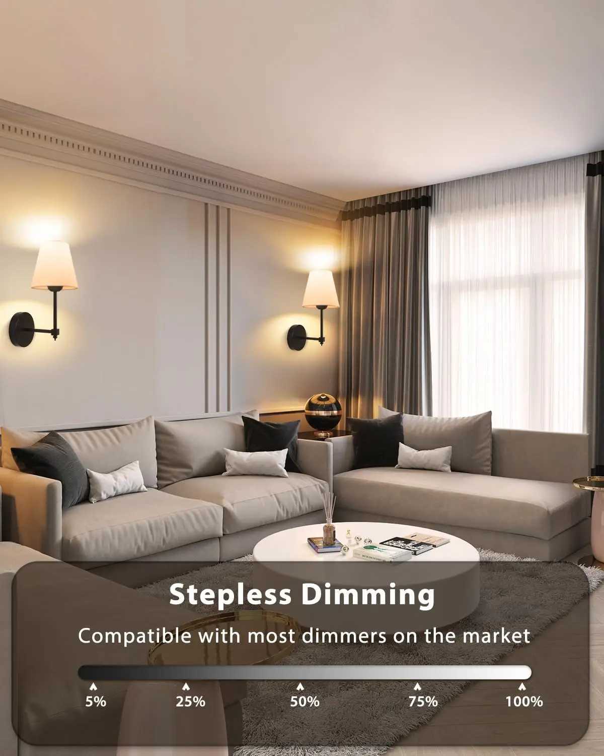 14.5 inch Battery Operated Wall Sconce Rechargeable Wall Lights with Dimmable 12 Colors Wireless Sconces for Bedroom Living RoomXJ250526