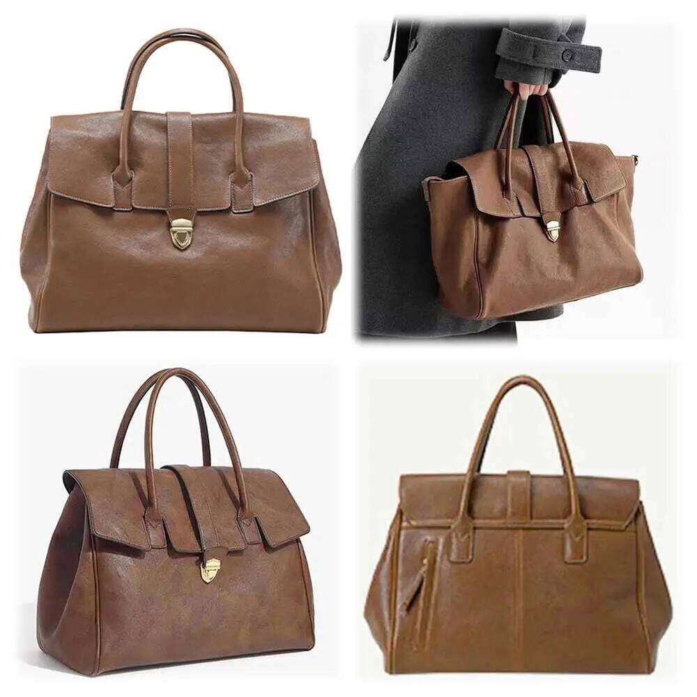 England Style Tote Bags for Women Designer Handbags Purses Vintage Lock Design Large Capacity Shoulder Crossbody Bag bag