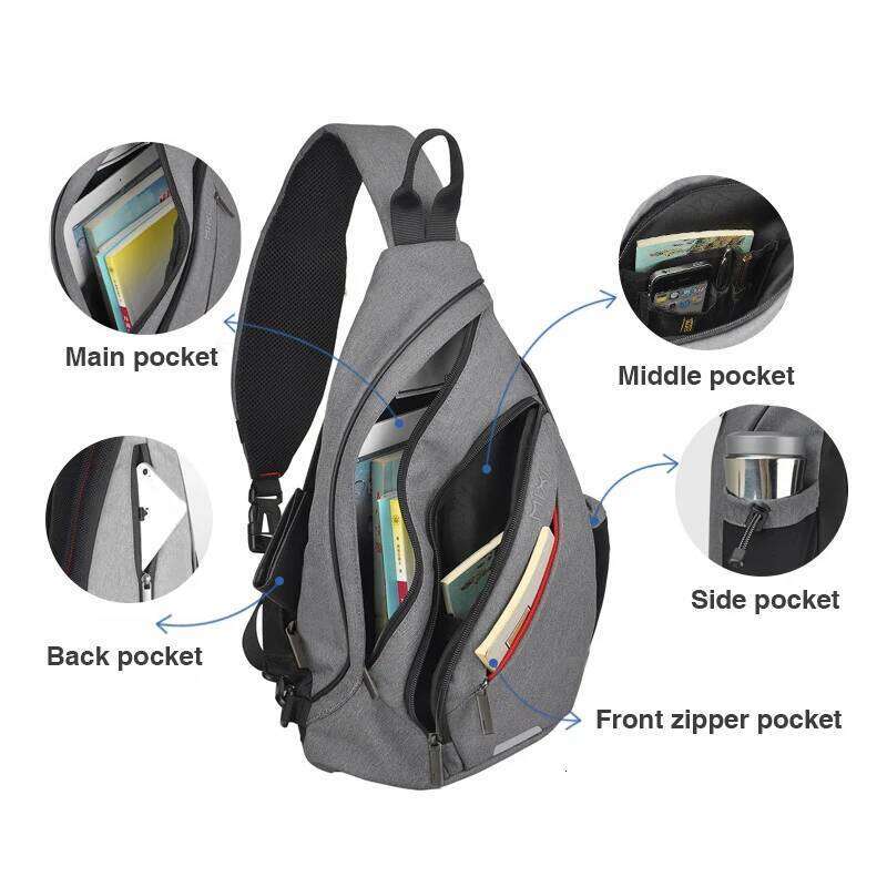 Women's Bags Designer Mixi Men One Shoulder Backpack Women Sling Crossbody USB Boys Cycling Sports Travel Versatile Fashion Bag Student School