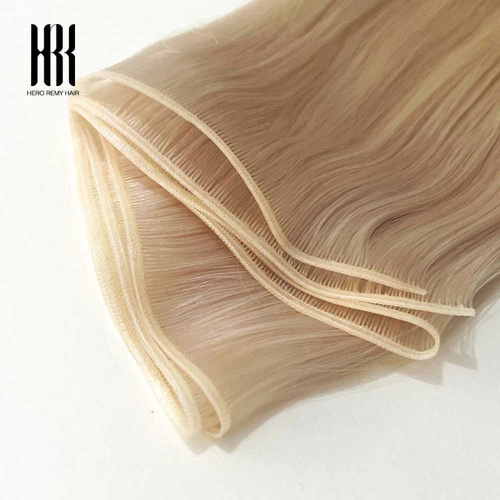 Genius Weft Human Hair Extensions 100g For Women Hair Weaves 100% Real Remy Natural Human Hair Bundles 16-22 Inch Hero Remy Hair S25526