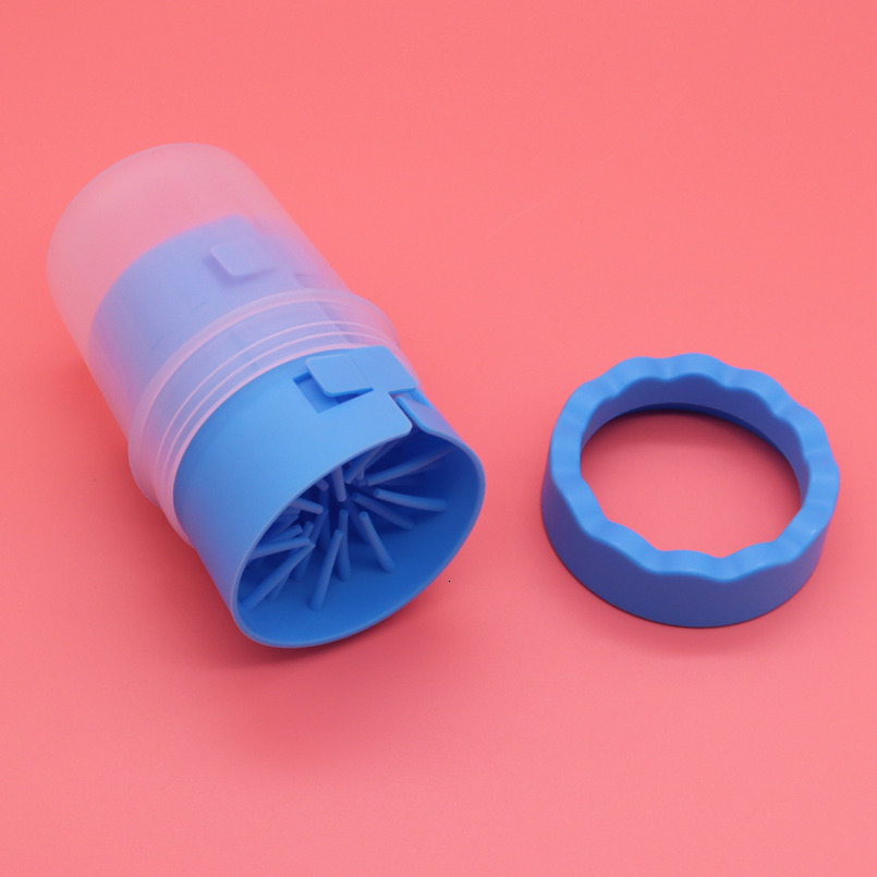 Dog Paw Cleaner Pet Foot Washing Cup Pet Supplies for Small Medium Large Breed Dogs Cats Portable Soft Silicone Cups Can be Detached and Washed Blue 3