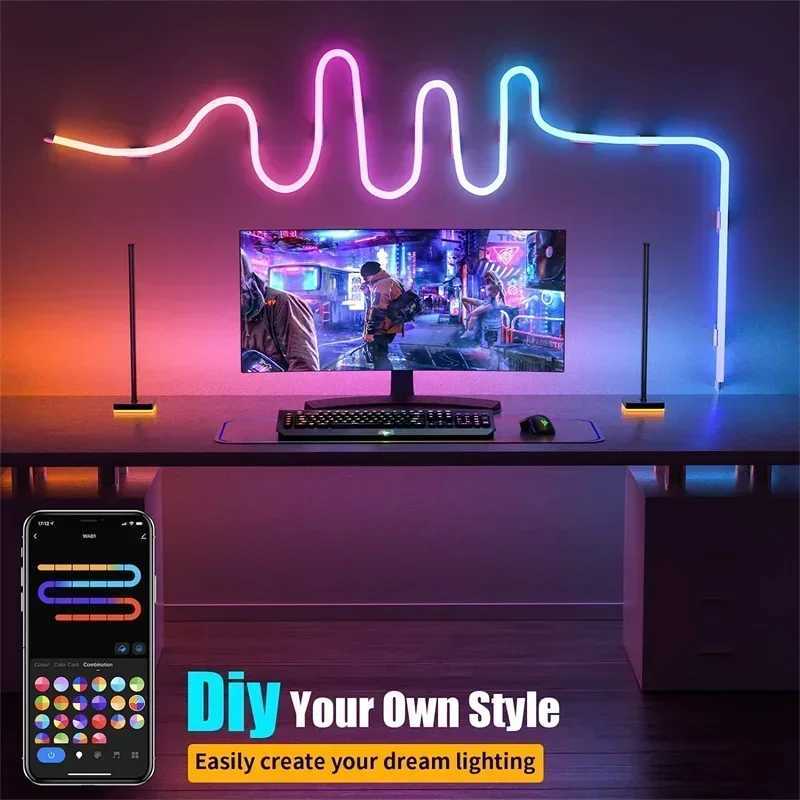 TUYA Neon LED Strip Lights 12-24V 84LEDs/M WIFI Neon Rope Light with Music Sync RGBIC Dreamcolor Chasing Strip Tape for Room W250526