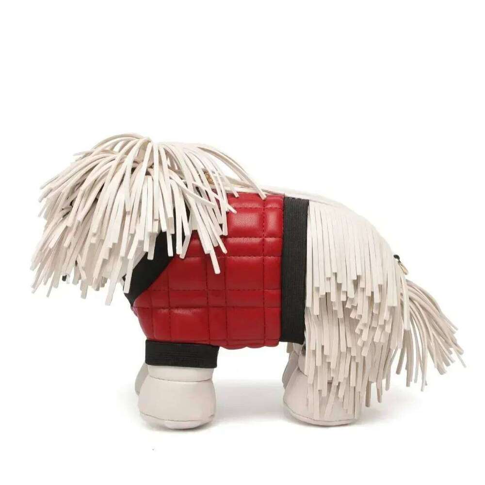 Women's Bags Designer Fashionable, Creative, Personalized Tassel Dog Three-Dimensional Handbag, Cute And Unique Shoulder Bag