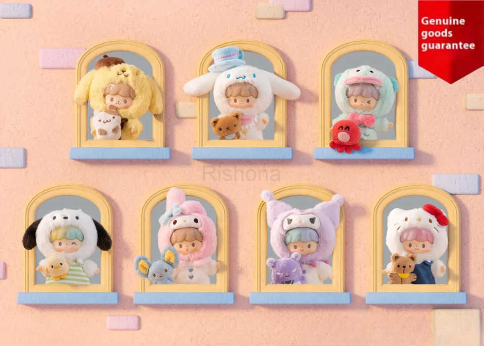 Sanrio New Genuine Zzoton Characters Love-League Buddies Series Blind Box Co-Branded Product Collection Toy Bag Pendants As Gift X250526