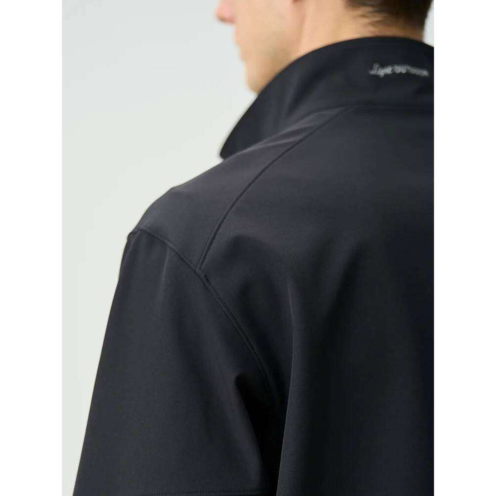 SIMWOOD 2025 Spring New Oversize Light Outdoor Jackets Men Softshell Antistatic Conductive Fibre Fabric Stand-up Collar Jacket