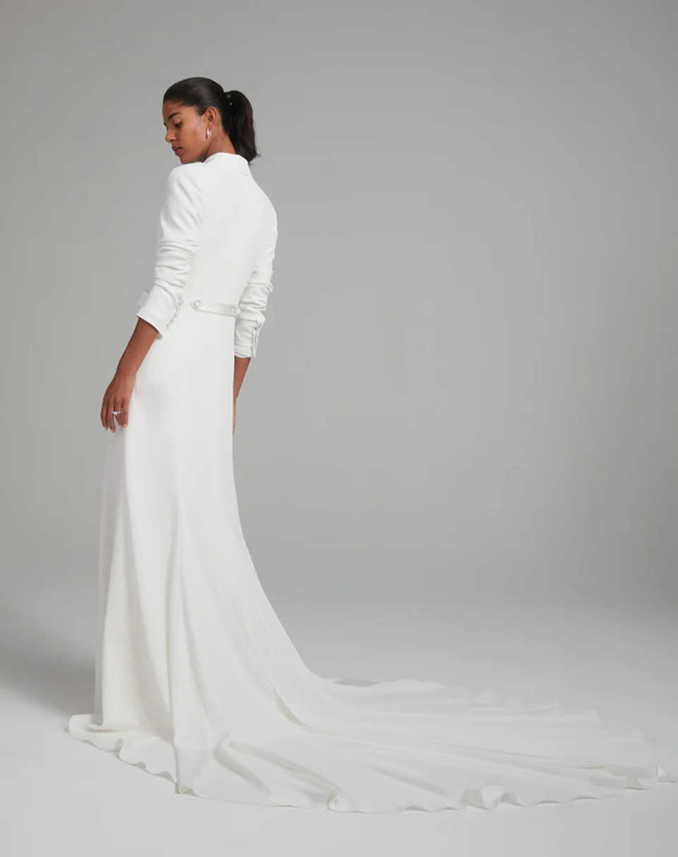 Runway Long Mother of the Bride Suits One Piece Set Jacket Double Breasted Women Business Blazer Peaked Lapel Formal Work Wear Customized