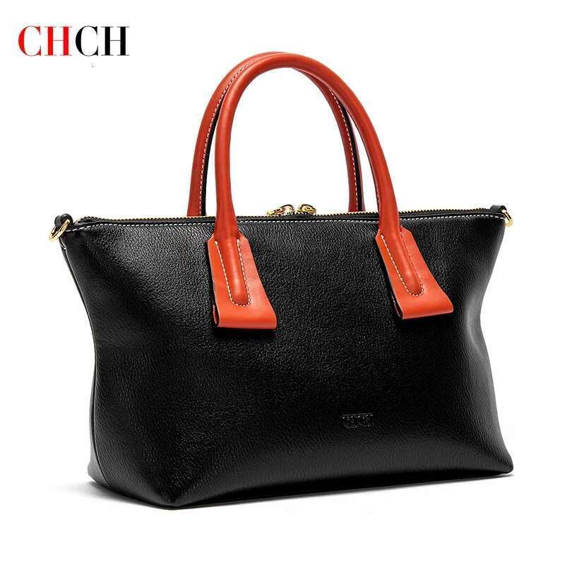 Spring Travel Women s Tote Bag New Black Leather Large Capacity Handbag bag