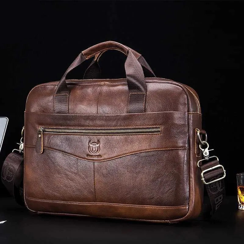shoulder messenger bag mens 14 inch notebook bag mens business handbag Z250220