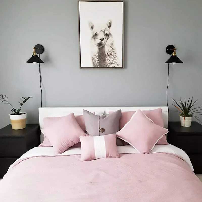 Bedroom Room Decor Lamps for Living Room Plug 1.8m Cable Black Industrial Light Retro Wall Decor Aisle LuminaireXJ250526